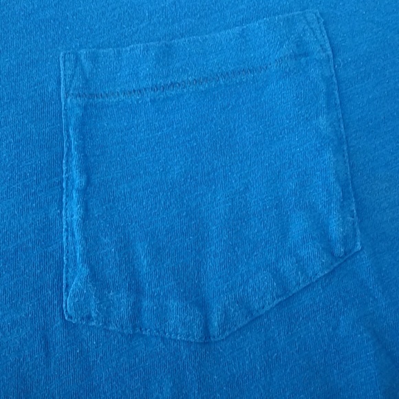 Original Penguin Blue V Neck Pocket Tee - Picture 3 of 5